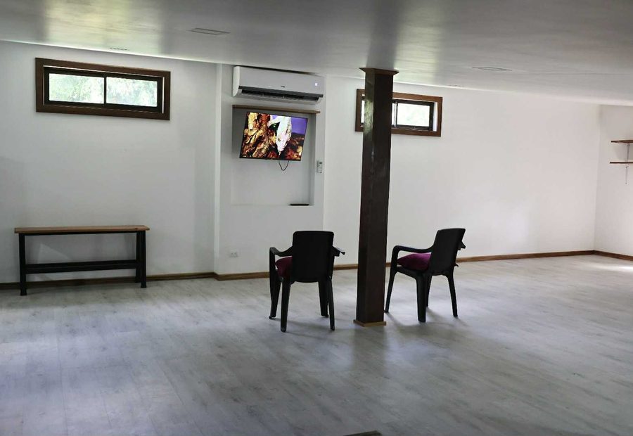 The Loft, the hotel's shared hangout space